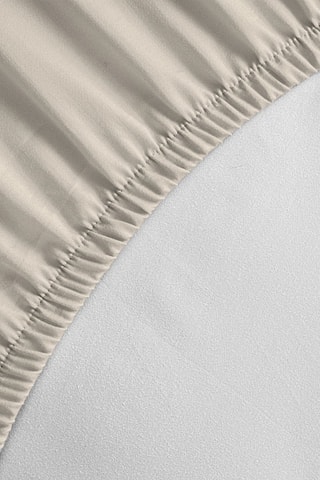 Drap-housse en percale de coton 80 fils/cm² La Beguine - Beige