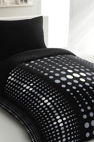 Parure de couette Rubicon - Noir et gris
