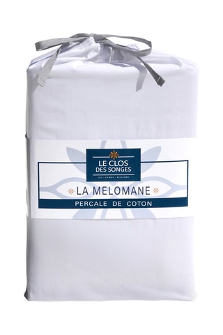 Parure de couette en percale de coton 80 fils/cm² La Melomane - Anthracite