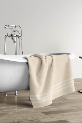 2 draps de douche - Beige clair - 70 x 140 cm