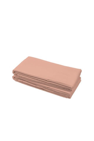 Drap plat en coton 57 fils/cm² - Rose