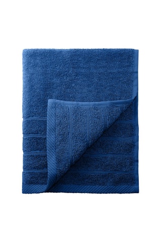 2 serviettes de toilette et 2 draps de douche - Bleu