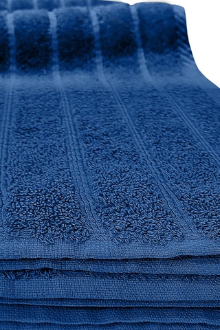 2 serviettes de toilette et 2 draps de douche - Bleu