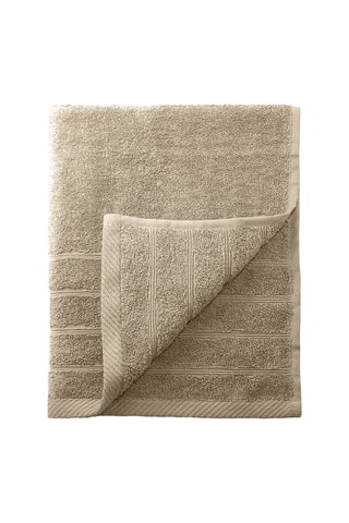 2 serviettes de toilette et 2 draps de douche - Beige