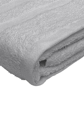 3 serviettes de toilette - Gris clair - 50 x 100 cm