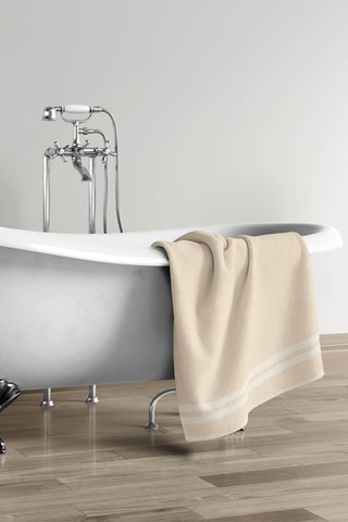 3 serviettes de toilette - Beige clair - 50 x 100 cm