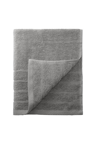 2 serviettes de toilette et 2 draps de douche - Gris clair