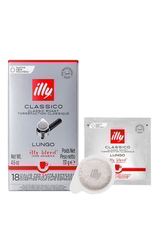 Koffie Classico Lungo Illy 
12 x 18 pads