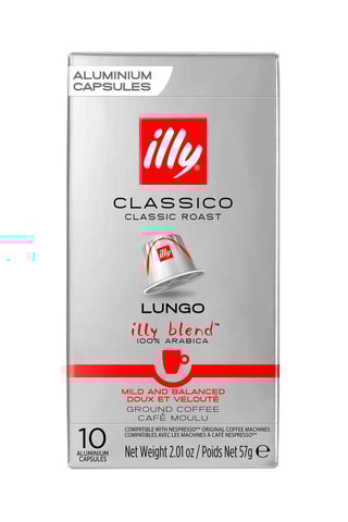 Koffie Classico Lungo Illy 
10 x 10 capsules
