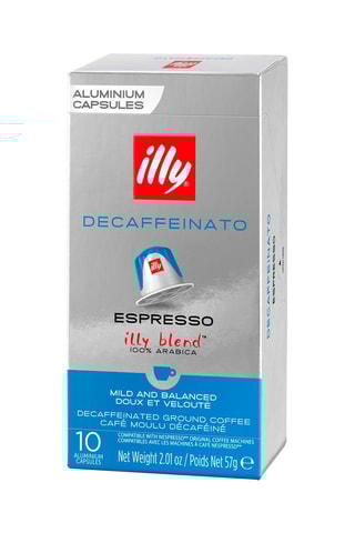 Cafeïnevrije Koffie Illy 
10 x 10 capsules