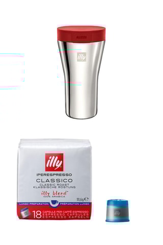 2 x 6 Pakketten van 18 Koffiecapsules Iperespresso Classico en Gratis Mok