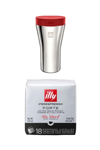 2 x 6 Pakketten van 18 Koffiecapsules Iperespresso Forte en Gratis Mok