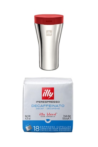 2 x 6 Pakketten van 18 Cafeinevrije Koffiecapsules Iperespresso Décaféinato en Gratis Mok