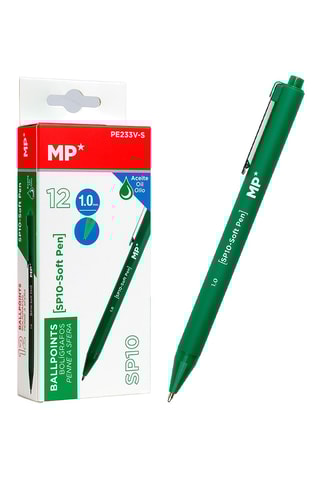 12 Balpennen - Donkergroene Inkt