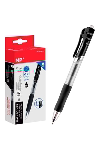 12 Balpennen - Zwarte Inkt
