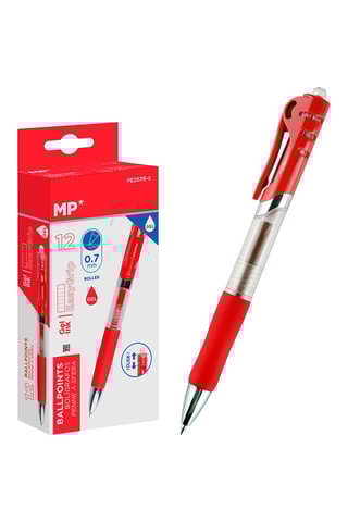 12 Balpennen - Rode Inkt