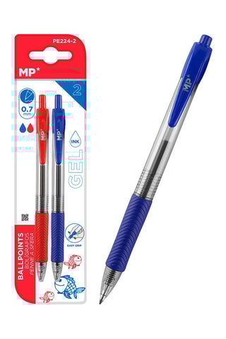 2 Gelpennen - Blauwe en Rode Inkt