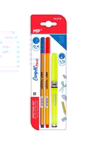 3 Markeerstiften - 3 Inktkleuren