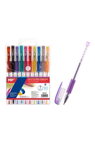 10 Balpennen - 10 Inktkleuren