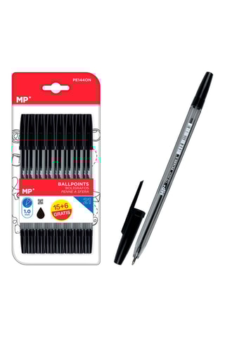 21 Balpennen - Zwarte Inkt
