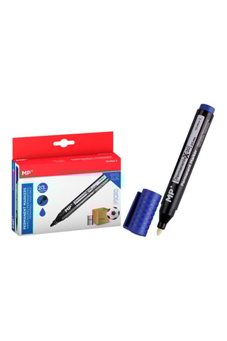 12 Markeerstiften - Blauwe Inkt