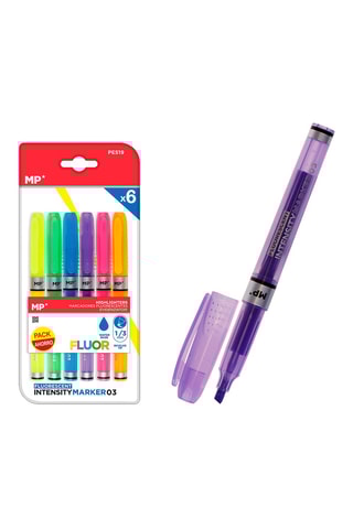 6 Highlighters - 6 Inktkleuren - Willekeurige kleur