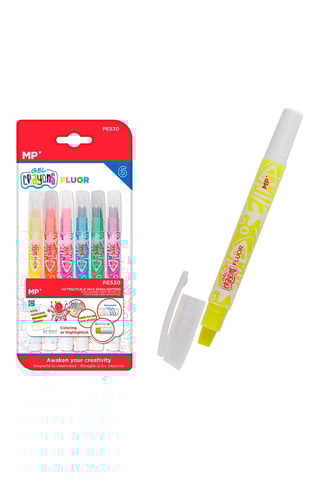 6 Highlighters - 6 Inktkleuren 