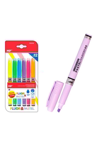 12 Highlighters - 12 Inktkleuren - Willekeurige kleur