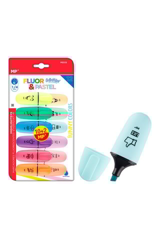 12 Mini Highlighters - 12 Inktkleuren
