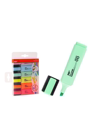 6 Highlighters - 6 Inktkleuren