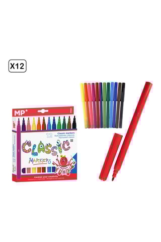 12 Gelpennen - 12 Inktkleuren