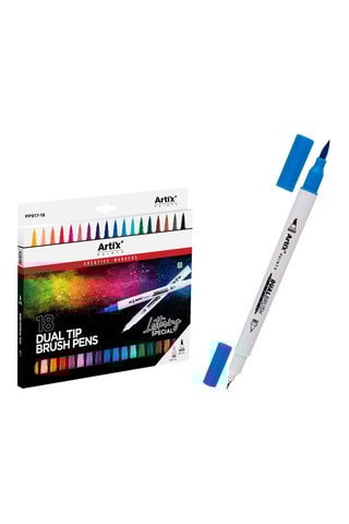 18 Markeerstiften voor Handlettering met Dubbele Punt - Multicolor