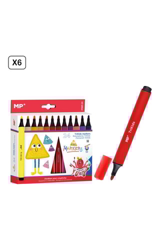 6 x 24 stiften. 24 Inktkleuren