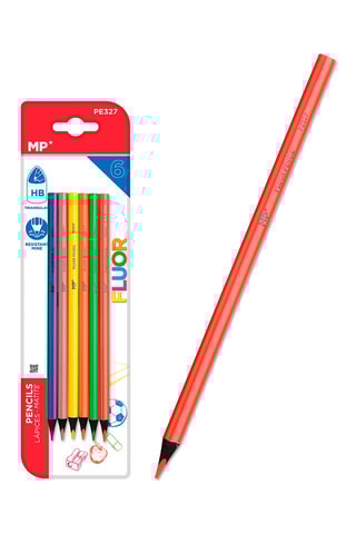 6 Kleurpotloden - Blauw en Roze