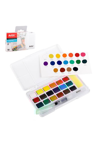 Palet Aquarelverf - 18 Kleuren