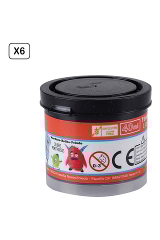 6 Potjes Vloeibare Plakkaatverf - 6 x 40 ml - Zwart