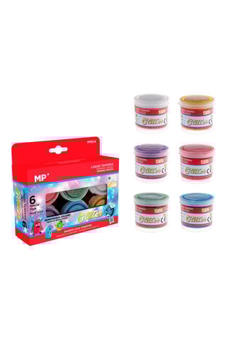 6 Potjes Vloeibare Plakkaatverf - 6 x 40 ml