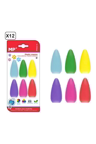 6 Waskrijtjes - Multicolor