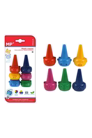 6 Waskrijtjes - Multicolor
