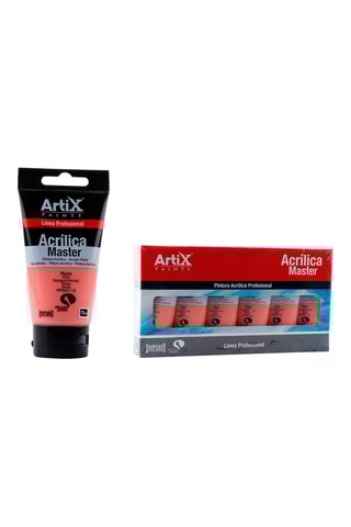 6 Tubes Acrylverf - 6 x 75 ml - Roze