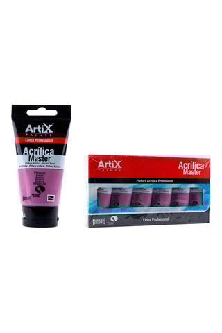 6 Tubes Acrylverf - 6 x 75 ml - Paars
