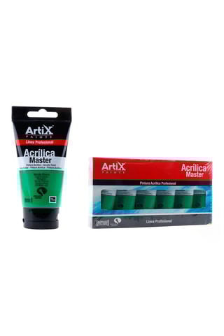 6 Tubes Acrylverf - 6 x 75 ml - Lichtgroen