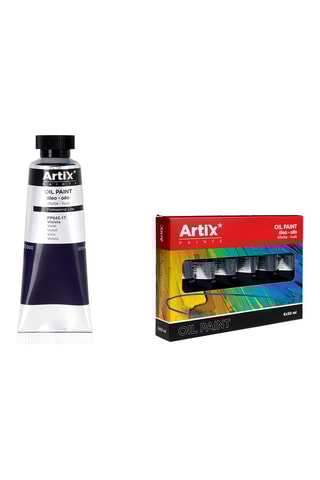 6 Tubes Olieverf - 6 x 50 ml - Paars