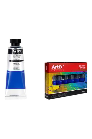 6 Tubes Olieverf - 6 x 50 ml - Marineblauw