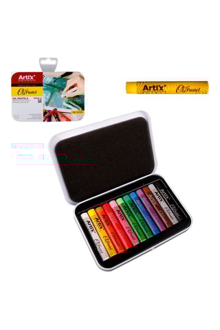 12 Sticks Olieverf - Multicolor