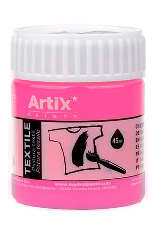 6 Potjes Textielverf - 6 x 45 ml - Roze