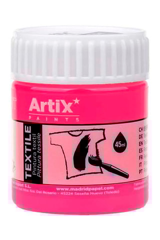 6 Potjes Textielverf - 6 x 45 ml - Fuchsia