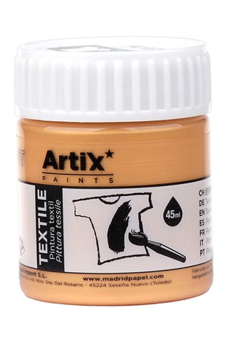 6 Potjes Textielverf - 6 x 45 ml - Goudkleurig