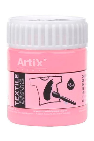 6 Potjes Textielverf - 6 x 45 ml - Lichtroze