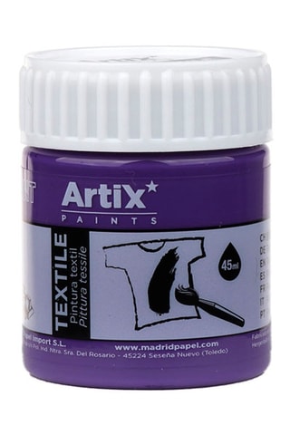 6 Potjes Textielverf - 6 x 45 ml - Paars